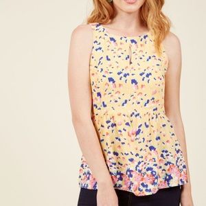 ModCloth yellow sleeveless top